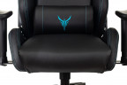 Кресло игровое Knight Outrid Smile черный эко.кожа с подголов. крестов. пластик