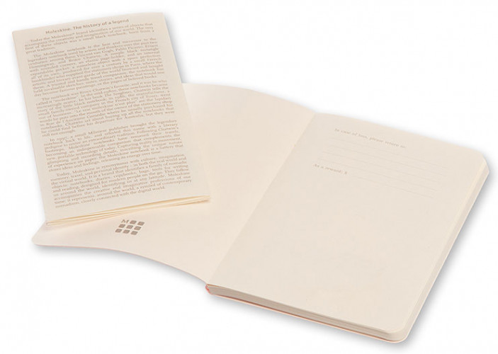 Блокнот Moleskine VOLANT QP711F14F2 Pocket 90x140мм 80стр. линейка мягкая обложка бордовый/красный (2шт)