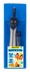 Циркуль Silwerhof Веселые друзья металл 11.5см в компл.:грифель