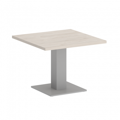 Home Office Стол журнальный квадратный VR.SP-5-60.2G Денвер светлый/Серый металл 600*600*453