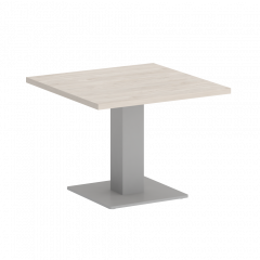 Home Office Стол журнальный квадратный VR.SP-5-60.2G Денвер светлый/Серый металл 600*600*453