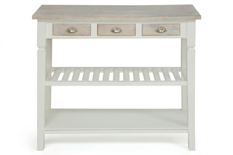 Консоль Secret De Maison RIVIERA ( mod.2274 ), дерево манго, 100х45х85 см, Antique white/white wash