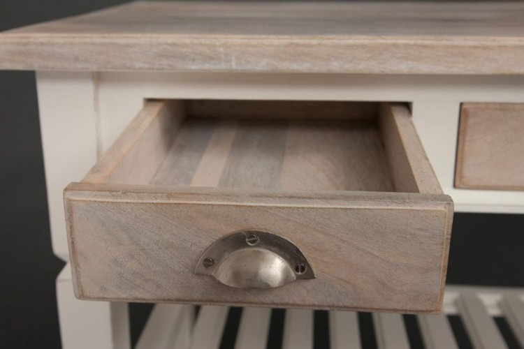 Консоль Secret De Maison RIVIERA ( mod.2274 ), дерево манго, 100х45х85 см, Antique white/white wash