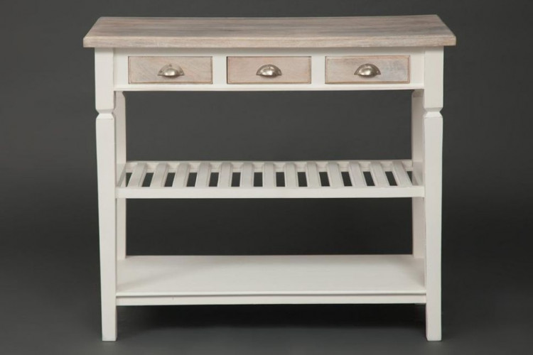 Консоль Secret De Maison RIVIERA ( mod.2274 ), дерево манго, 100х45х85 см, Antique white/white wash