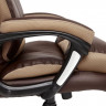 Кресло DUKE, кож/зам/ткань, коричневый/бронза, 36-36/21