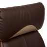Кресло DUKE, кож/зам/ткань, коричневый/бронза, 36-36/21