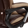 Кресло DUKE, кож/зам/ткань, коричневый/бронза, 36-36/21