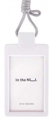 Бейдж Deli NS126WHITE Nusign 108х67мм вертикальный белый шнур