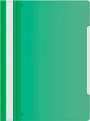 Папка-скоросшиватель Бюрократ -PS-K20GRN A4 прозрач.верх.лист карм.на лиц.стор. пластик зеленый 0.12/0.16