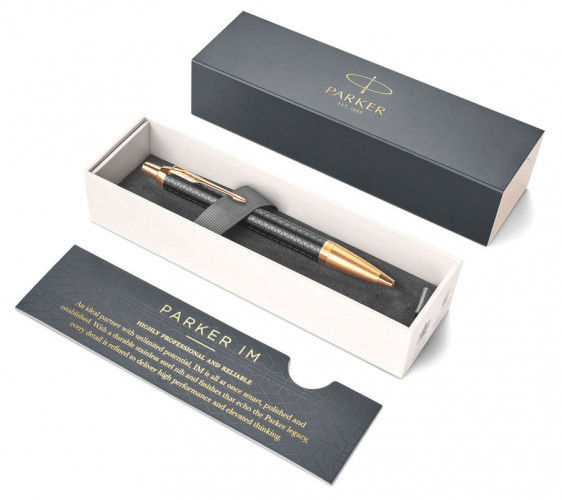 Ручка шариков. Parker IM Premium K323 (CW1931667) Black GT M син. черн. подар.кор.