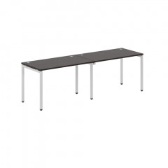 Стол 2-х местный XWST 2470 Легно темный/Алюминий 2406х700х750 XTEN-S