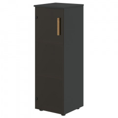 Шкаф колонка с стеклянной дверью и топом FMC 40.2 Прозрачное/Черный графит 404х429х1213 FORTA