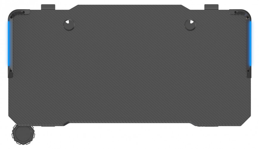 Стол для компьютера Cactus подъёмный столешница МДФ карбон каркас черный (CS-ED-GBK)