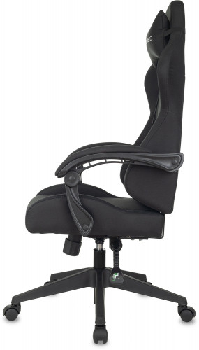 Кресло игровое Zombie Predator черный Neo Black с подголов. крестов. пластик