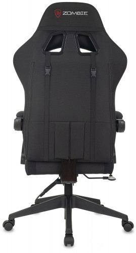 Кресло игровое Zombie Predator черный Neo Black с подголов. крестов. пластик