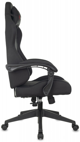 Кресло игровое Zombie Predator черный Neo Black с подголов. крестов. пластик