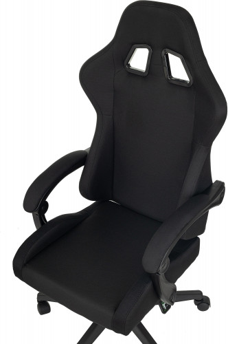 Кресло игровое Zombie Predator черный Neo Black с подголов. крестов. пластик