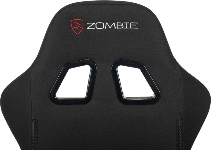 Кресло игровое Zombie Predator черный Neo Black с подголов. крестов. пластик