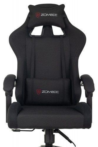 Кресло игровое Zombie Predator черный Neo Black с подголов. крестов. пластик