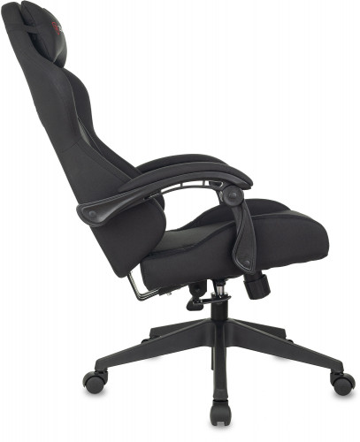 Кресло игровое Zombie Predator черный Neo Black с подголов. крестов. пластик