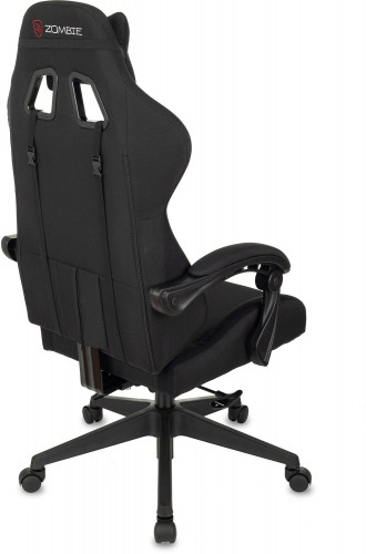 Кресло игровое Zombie Predator черный Neo Black с подголов. крестов. пластик