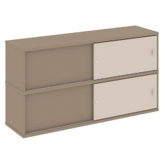 Estetica Надставка на две тумбы высокая ES.NV-5.1 Латте/Капучино 1500*410*795