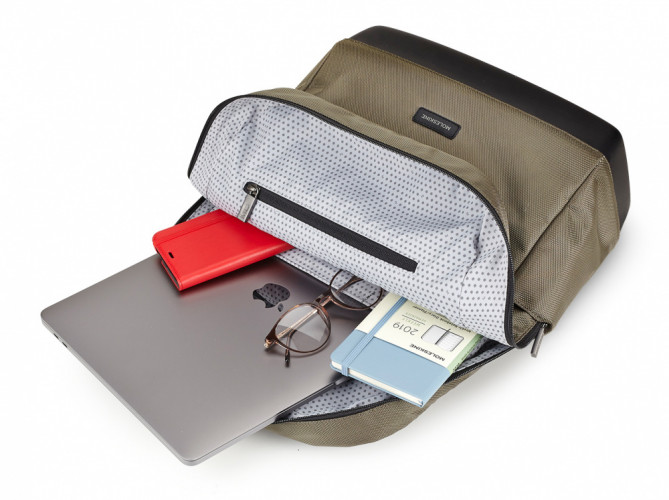 РюкзакДА Moleskine THE BACKPACK TECHNICAL WEAVE (ET92CCBKK39) 32x41x13см полиамид зеленый можжевельник