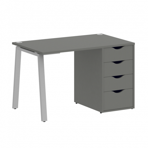 Home Office Стол письменный VR.SP-3-118.4.A Металлик/Серый металл 1180*720*750