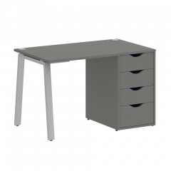 Home Office Стол письменный VR.SP-3-118.4.A Металлик/Серый металл 1180*720*750
