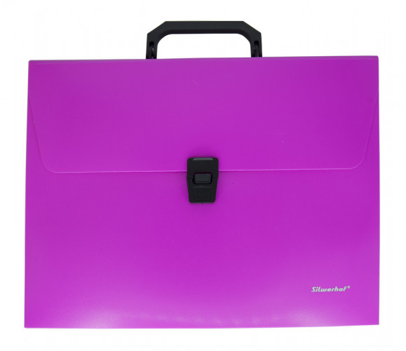 Портфель Silwerhof 322715-03 1 отдел. A4 пластик розовый неон