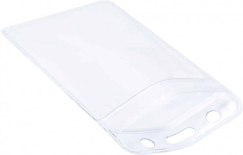 Бейдж для пропуска Deli E5759 68х118мм вертикальный без крепления ПВХ прозрачный (упак.:10шт)