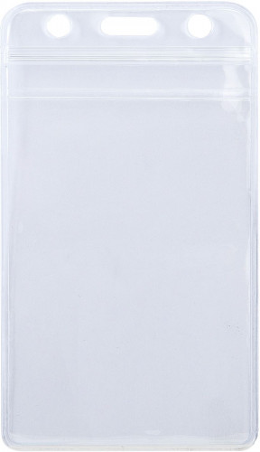 Бейдж для пропуска Deli E5759 68х118мм вертикальный без крепления ПВХ прозрачный (упак.:10шт)