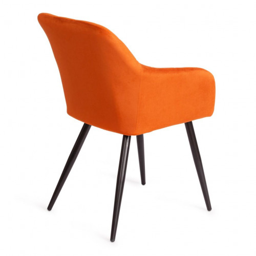 Кресло BEATA (mod. 8266), металл/ткань, 56х60х82 см, рыжий/черный, G062-24