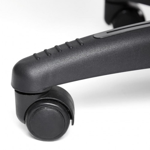 Кресло DUKE, кож/зам/ткань, черный/серый, 36-6/12