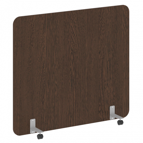 R-line Перегородка на металлических опорах, на роликах DP.R-160-140 Венге/Серый металл 1600*18*1400