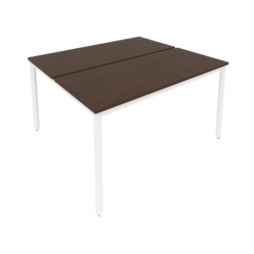Slim Рабочая станция на металлокаркасе С.СП-5.2 Венге/Белый металл 1380*1235*750