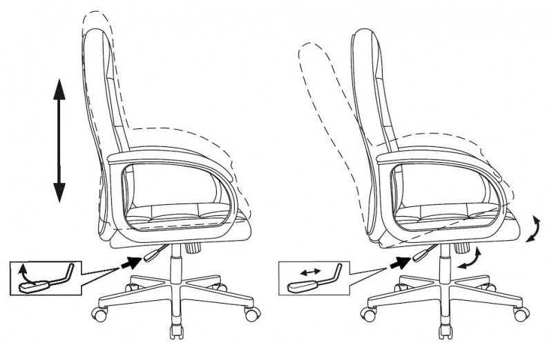 Кресло руководителя Бюрократ CH 002 слоновая кость OR-10 эко.кожа крестов. пластик