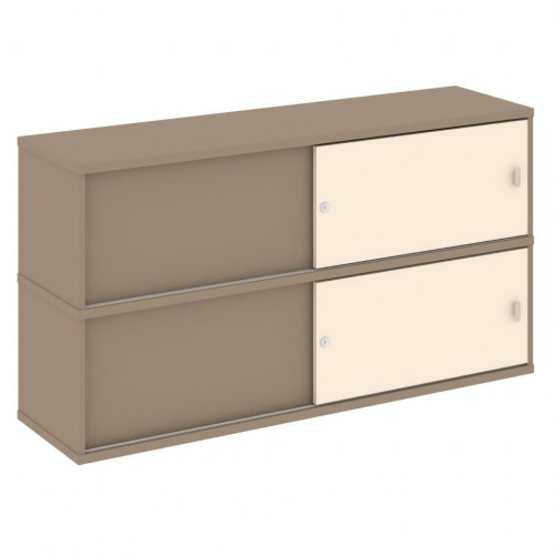 Estetica Надставка на две тумбы высокая ES.NV-5.1 Латте/Сатин 1500*410*795