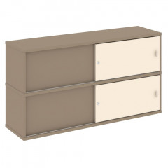 Estetica Надставка на две тумбы высокая ES.NV-5.1 Латте/Сатин 1500*410*795