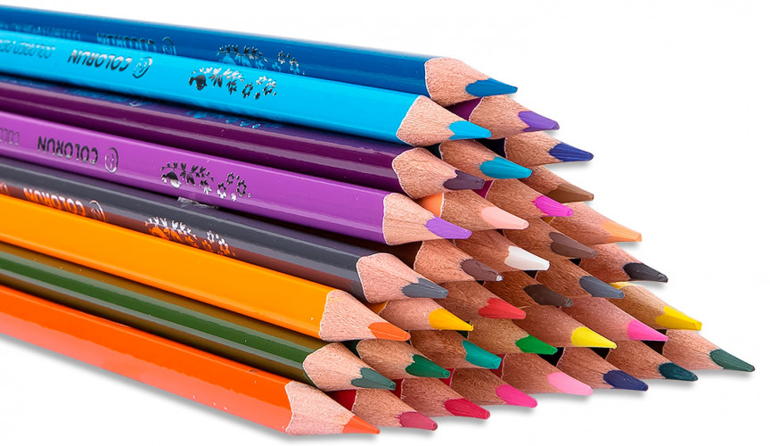 Карандаши цв. Deli EC00330 ColoRun трехгран. тополь 36цв. коробка/европод. (36шт)