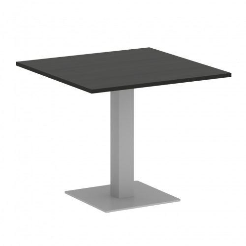 Home Office Стол квадратный VR.SP-5-90.2 Суар тёмный/Серый металл 900*900*750