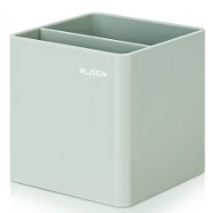 Подставка Deli NS011green Nusign 2отд. для письменных принадлежностей 84х84х86мм зеленый пластик