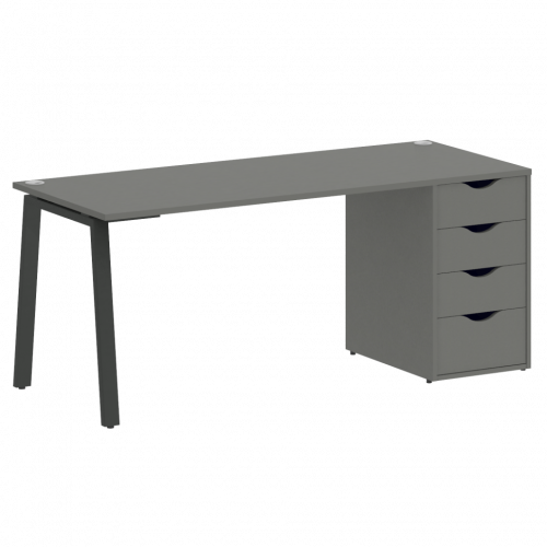 Home Office Стол письменный VR.SP-3-178.4.A Металлик/Антрацит металл 1780*720*750