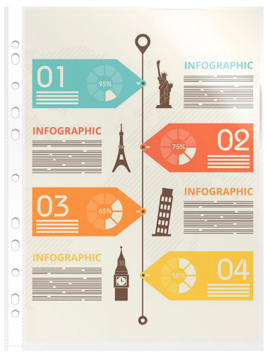 Папка-вкладыш Buro глянцевые А4+ 30мкм (упак.:100шт)