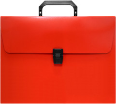 Портфель Бюрократ -BPP01RED 1 отдел. A4 пластик 0.7мм красный