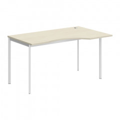 Стол эргономичный СА-2S(R) Клен*/Белый 1400х900х755 IMAGO-S