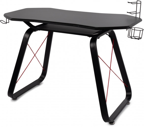 Стол игровой Оклик 531G столешница МДФ карбон каркас черный 126х60см