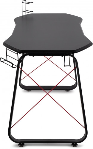 Стол игровой Оклик 531G столешница МДФ карбон каркас черный 126х60см