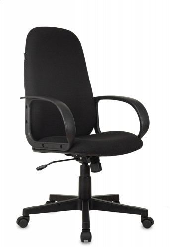 Кресло руководителя Бюрократ CH 279 черный 3C11 крестов. пластик черный