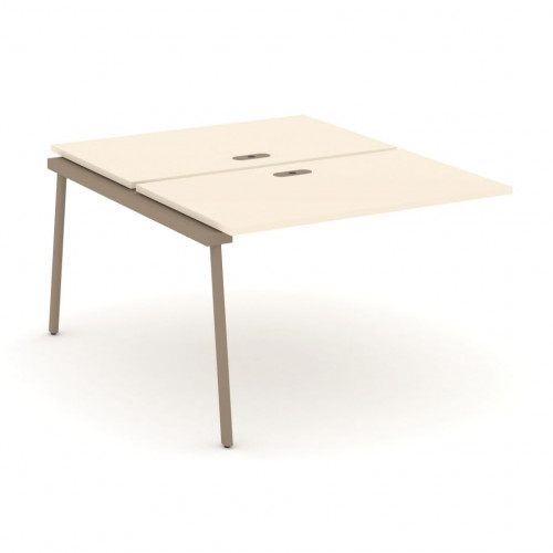 Estetica Двойной наборный элемент рабочей станциии ES.2.NRS-2-LP Сатин/Латте металл 1180*1500*750